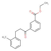 Chemical structure of ethyl 3-[3-(2-methylphenyl)propanoyl]benzoate - CSSB00020570749