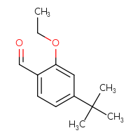 Chemical structure of 4-tert-butyl-2-ethoxybenzaldehyde - CSSB00010750585