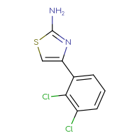 Chemical structure of 4-(2,3-dichlorophenyl)-1,3-thiazol-2-amine - CSSB00012351933