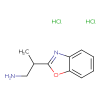 Chemical structure of 2-(1,3-benzoxazol-2-yl)propan-1-amine dihydrochloride - CSSB00025781938