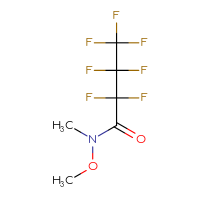 Chemical structure of 2,2,3,3,4,4,4-heptafluoro-N-methoxy-N-methylbutanamide - CSSB00044290604