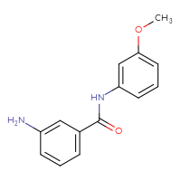 Chemical structure of 3-amino-N-(3-methoxyphenyl)benzamide - CSSB00000612867