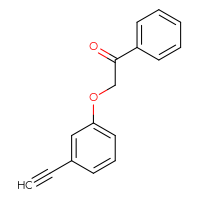 Chemical structure of 2-(3-ethynylphenoxy)-1-phenylethan-1-one - CSSB00020653784