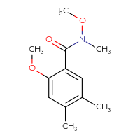 Chemical structure of N,2-dimethoxy-N,4,5-trimethylbenzamide - CSSB15027630798