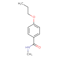 Chemical structure of N-methyl-4-propoxybenzamide - CSSB00000159887