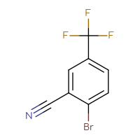 Chemical structure of 2-bromo-5-(trifluoromethyl)benzonitrile - CSSB00012047244