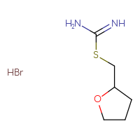 Chemical structure of {[(oxolan-2-yl)methyl]sulfanyl}methanimidamide hydrobromide - CSSB06629246996