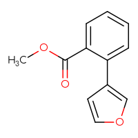 Chemical structure of methyl 2-(furan-3-yl)benzoate - CSSB00117151635