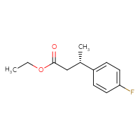 Chemical structure of ethyl (3S)-3-(4-fluorophenyl)butanoate - CSSB06787388805