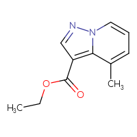 Chemical structure of ethyl 4-methylpyrazolo[1,5-a]pyridine-3-carboxylate - CSSB00010369069
