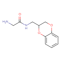Chemical structure of 2-amino-N-[(2,3-dihydro-1,4-benzodioxin-2-yl)methyl]acetamide - CSSB00000290472