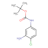Chemical structure of tert-butyl N-(3-amino-4-chlorophenyl)carbamate - CSSB00011210715