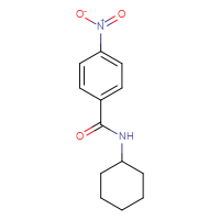 Chemical structure of N-cyclohexyl-4-nitrobenzamide - CSSB00020585900