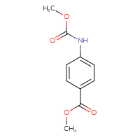 Chemical structure of methyl 4-[(methoxycarbonyl)amino]benzoate - CSSB00000216182
