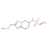 Chemical structure of N-[2-(methoxymethyl)-5H,6H,7H,8H-[1,2,4]triazolo[1,5-a]pyridin-6-yl]ethene-1-sulfonamide - CSSB21332117753