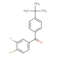 Chemical structure of (4-tert-butylphenyl)(3,4-difluorophenyl)methanone - CSSB00020568789