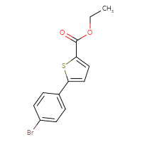 Chemical structure of ethyl 5-(4-bromophenyl)thiophene-2-carboxylate - CSSB01402449664