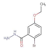Chemical structure of 2-bromo-5-ethoxybenzohydrazide - CSSB02516847828