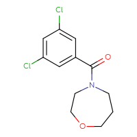 Chemical structure of 4-(3,5-dichlorobenzoyl)-1,4-oxazepane - CSSB00081221243