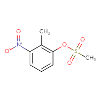 Chemical structure of 2-methyl-3-nitrophenyl methanesulfonate - CSSB00114213646