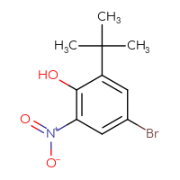Chemical structure of 4-bromo-2-tert-butyl-6-nitrophenol - CSSB00000704009
