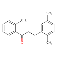 Chemical structure of 3-(2,5-dimethylphenyl)-1-(2-methylphenyl)propan-1-one - CSSB00020571436