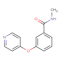 Chemical structure of N-methyl-3-(pyridin-4-yloxy)benzamide - CSSB01995140631