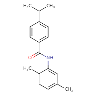 Chemical structure of N-(2,5-dimethylphenyl)-4-(propan-2-yl)benzamide - CSSB00046676269