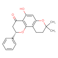 Chemical structure of (4S)-8-hydroxy-12,12-dimethyl-4-phenyl-3,11-dioxatricyclo[8.4.0.0²,⁷]tetradeca-1(10),2(7),8-trien-6-one - CSSB00102562899