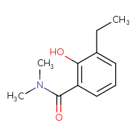 Chemical structure of 3-ethyl-2-hydroxy-N,N-dimethylbenzamide - CSSB00009853401