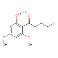 Chemical structure of 4-chloro-1-(2,4,6-trimethoxyphenyl)butan-1-one - CSSB00102613323