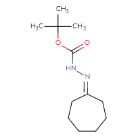 Chemical structure of N'-cycloheptylidene(tert-butoxy)carbohydrazide - CSSB00000004177