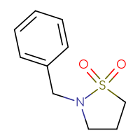 Chemical structure of 2-benzyl-1λ⁶,2-thiazolidine-1,1-dione - CSSB00000046048