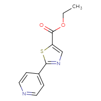 Chemical structure of ethyl 2-(pyridin-4-yl)-1,3-thiazole-5-carboxylate - CSSB00009892867
