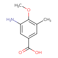 Chemical structure of 3-amino-4-methoxy-5-methylbenzoic acid - CSSB00015641442