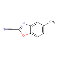 Chemical structure of 5-methyl-1,3-benzoxazole-2-carbonitrile - CSSB00010726162
