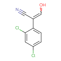 Chemical structure of 2-(2,4-dichlorophenyl)-3-hydroxyprop-2-enenitrile - CSSB00055211237