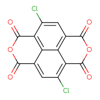 Chemical structure of 2,9-dichloro-6,13-dioxatetracyclo[6.6.2.0⁴,¹⁶.0¹¹,¹⁵]hexadeca-1,3,8(16),9,11(15)-pentaene-5,7,12,14-tetrone - CSSB03437738991