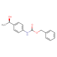 Chemical structure of benzyl N-{4-[(1R)-1-hydroxyethyl]phenyl}carbamate - CSSB03496558353