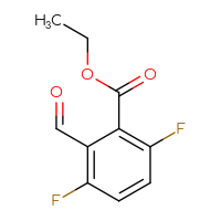 Chemical structure of ethyl 3,6-difluoro-2-formylbenzoate - CSSB00135263177