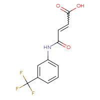 Chemical structure of 3-{[3-(trifluoromethyl)phenyl]carbamoyl}prop-2-enoic acid - CSSB00020656237