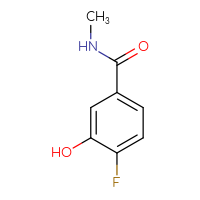 Chemical structure of 4-fluoro-3-hydroxy-N-methylbenzamide - CSSB00009881166