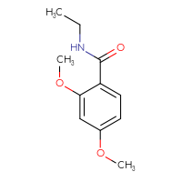 Chemical structure of N-ethyl-2,4-dimethoxybenzamide - CSSB00000160156