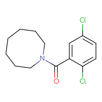 Chemical structure of 1-(2,5-dichlorobenzoyl)azocane - CSSB00048481568