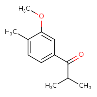 Chemical structure of 1-(3-methoxy-4-methylphenyl)-2-methylpropan-1-one - CSSB00013771842