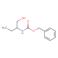 Chemical structure of benzyl N-(1-hydroxybutan-2-yl)carbamate - CSSB00011240186