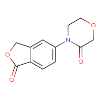 Chemical structure of 4-(1-oxo-1,3-dihydro-2-benzofuran-5-yl)morpholin-3-one - CSSB00020651351