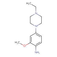 Chemical structure of 4-(4-ethylpiperazin-1-yl)-2-methoxyaniline - CSSB00000729444