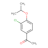 Chemical structure of 1-[3-chloro-4-(propan-2-yloxy)phenyl]ethan-1-one - CSSB00000729039