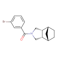 Chemical structure of (1R,2R,6S,7S)-4-(3-bromobenzoyl)-4-azatricyclo[5.2.1.0²,⁶]decane - CSSB03474639924